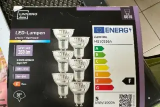 Usporné žárovky různé LED -GU 10/4.8 W 6 ks 190 kč,
