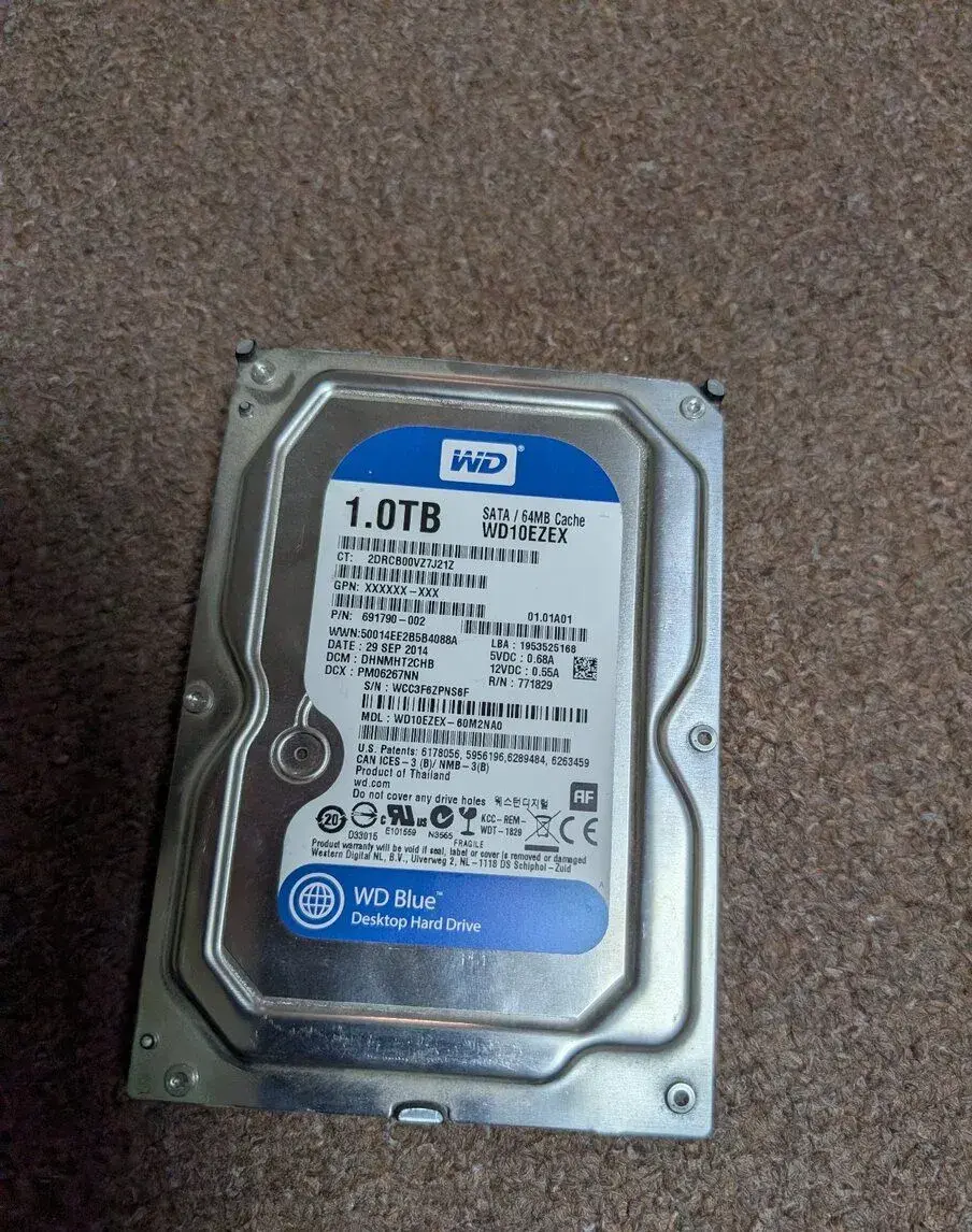 WD Blue 1 TB 7200 RPM - WD10EZEX-60M2NA0