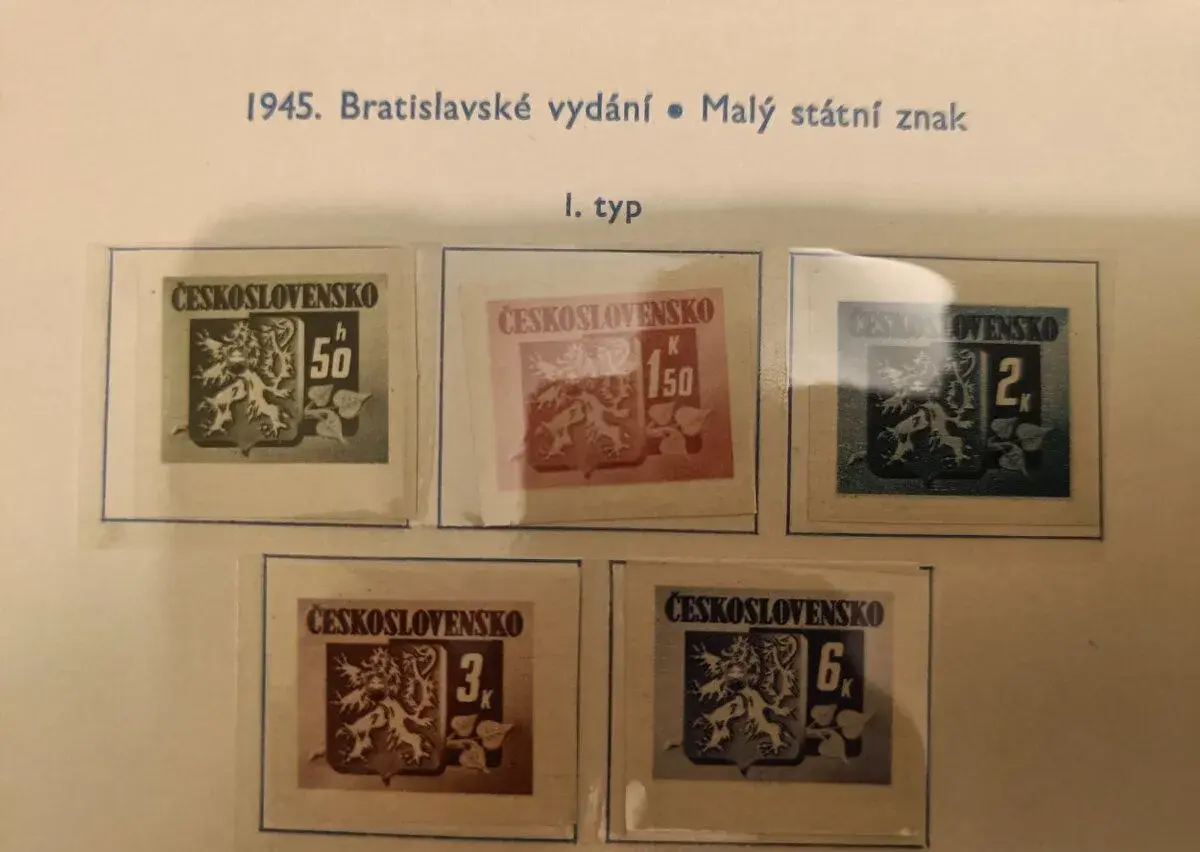 Katalog československých známek 1945-1962 včetně známek