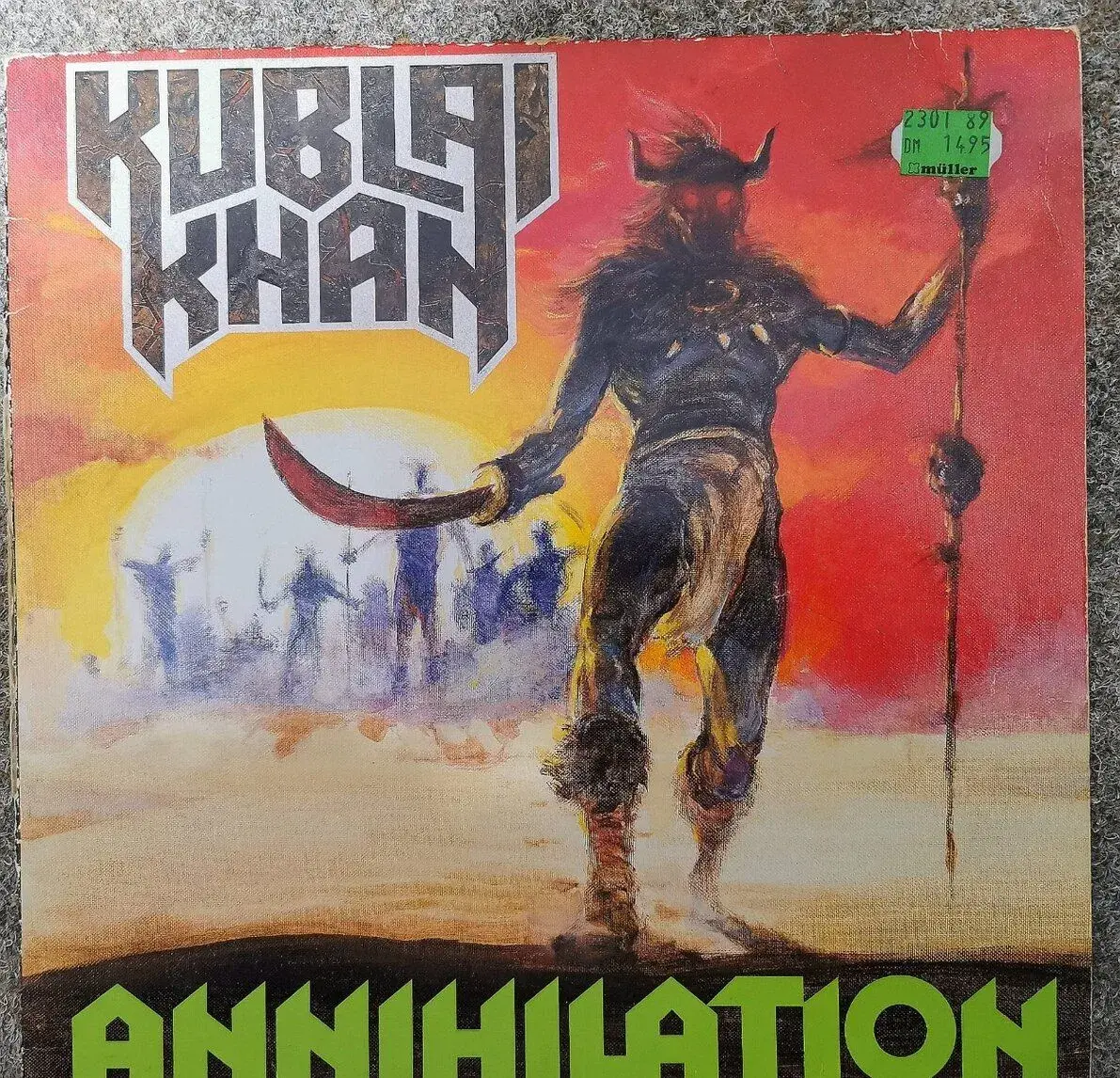 Kublai Khan - Annihilation / 1987 / 1. press /