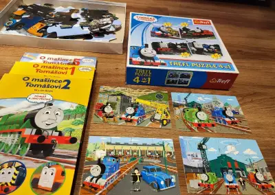Mašinka Tomáš, knihy a puzzle