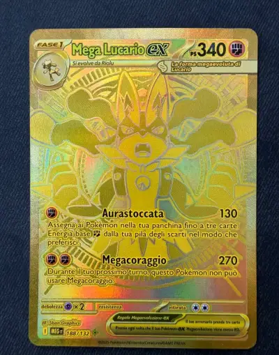 Pokemon kartu Mega Lucario ex 188/132