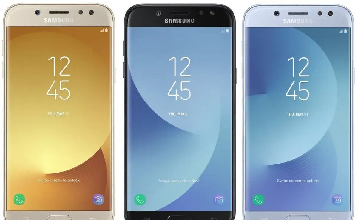 SAMSUNG Galaxy J530F - Zlatý + Černý