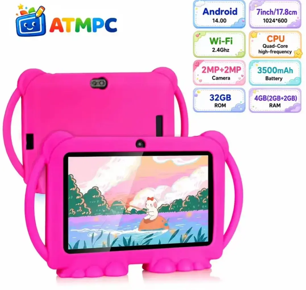 Nový 7" tablet ATMPC (Android 14, 32 GB, 4 GB RAM, USB-C)