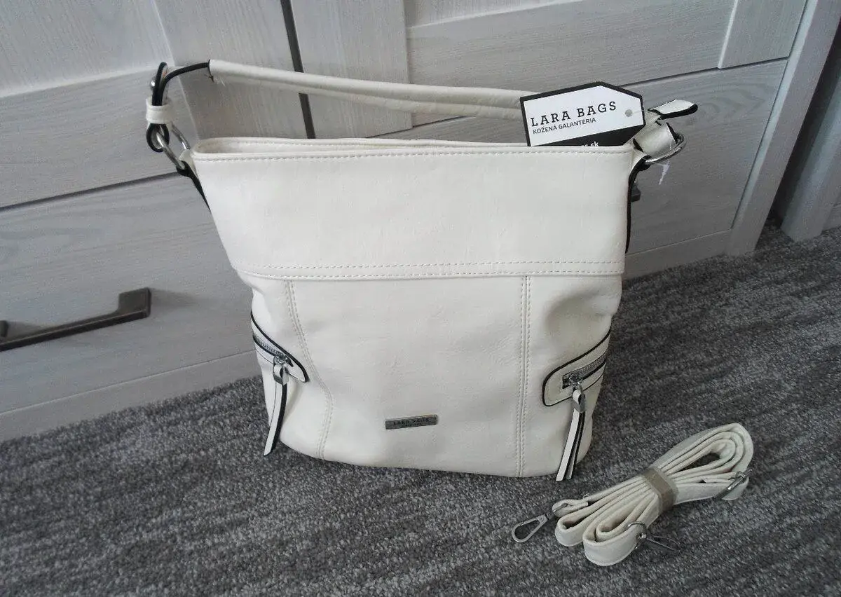 Bílá taška kabelka přes rameno i crossbody