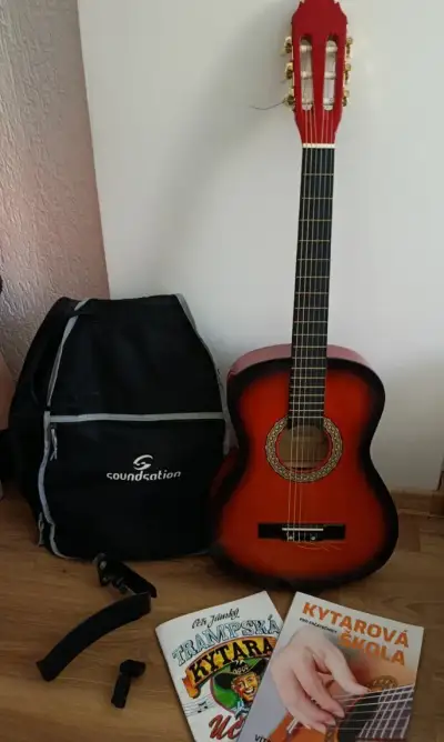 Klasická kytara 3/4 s příslušenstvím