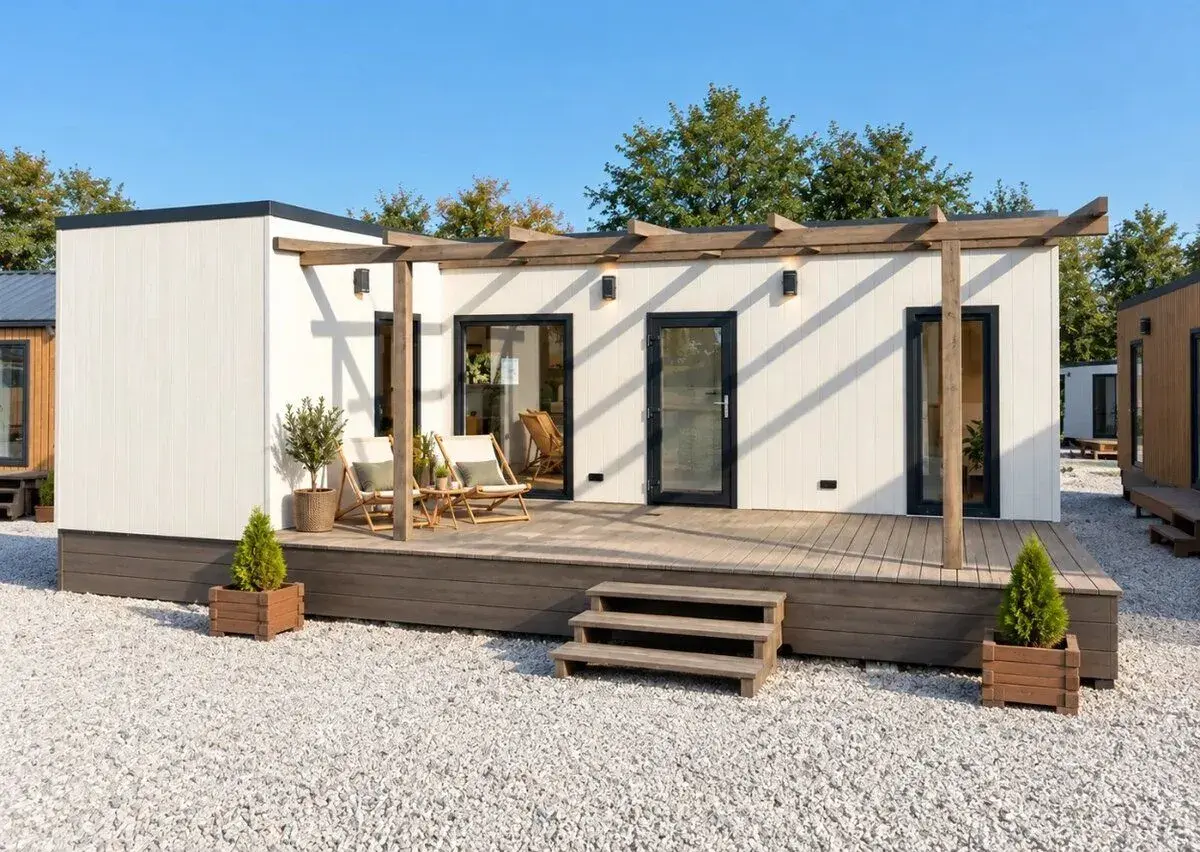 modulový dům Villa Family 9 x 3 +3 x 2,5 m Akce