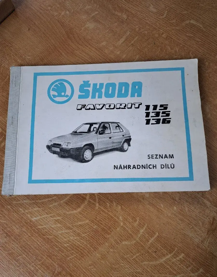 Škoda Favorit- seznam náhradních dílů