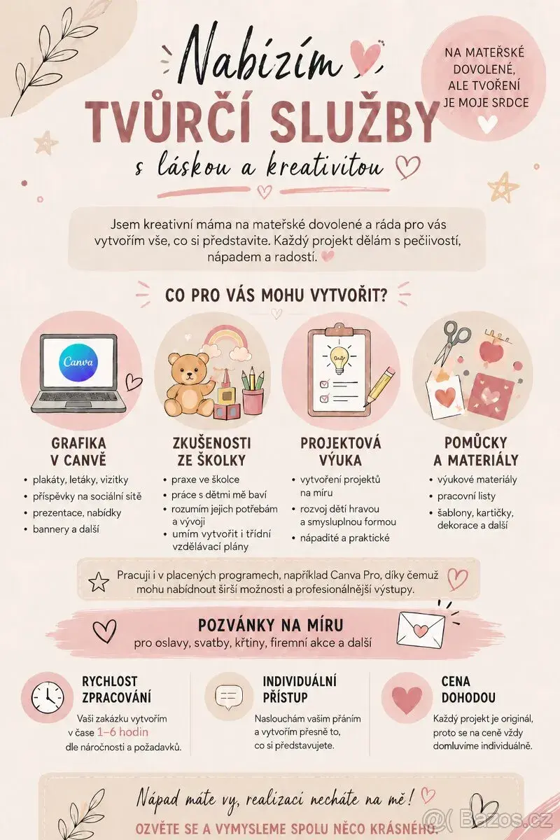 TVORBA NA MÍRU – GRAFIKA, MATERIÁLY PRO DĚTI, POZVÁNKY A DAL