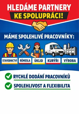 Spolehliví pracovníci pro úklid, sklady, výrobu