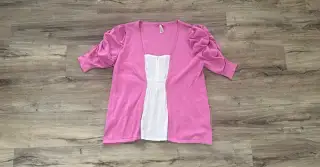 Dámský top / halenka 2v1 s imitací svetříku
