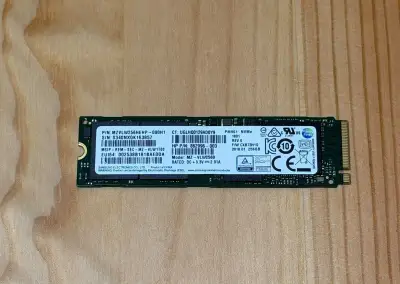 SSD disk Samsung PM961 256GB M.2 NVMe PCIe 3.0