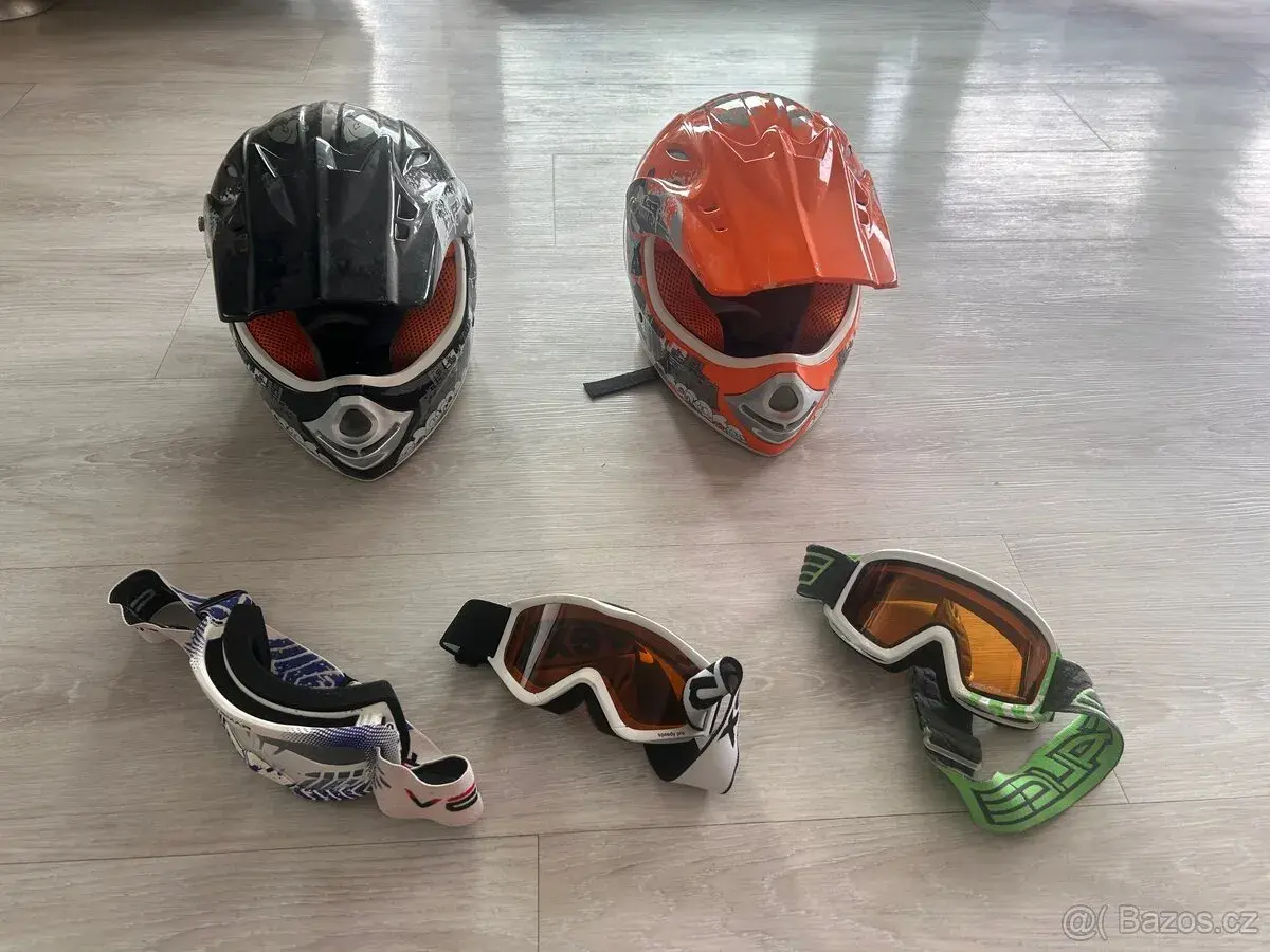 Cross helma dětská set + brýle
