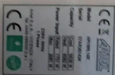 Klimatizace artel model hp118RL 14D