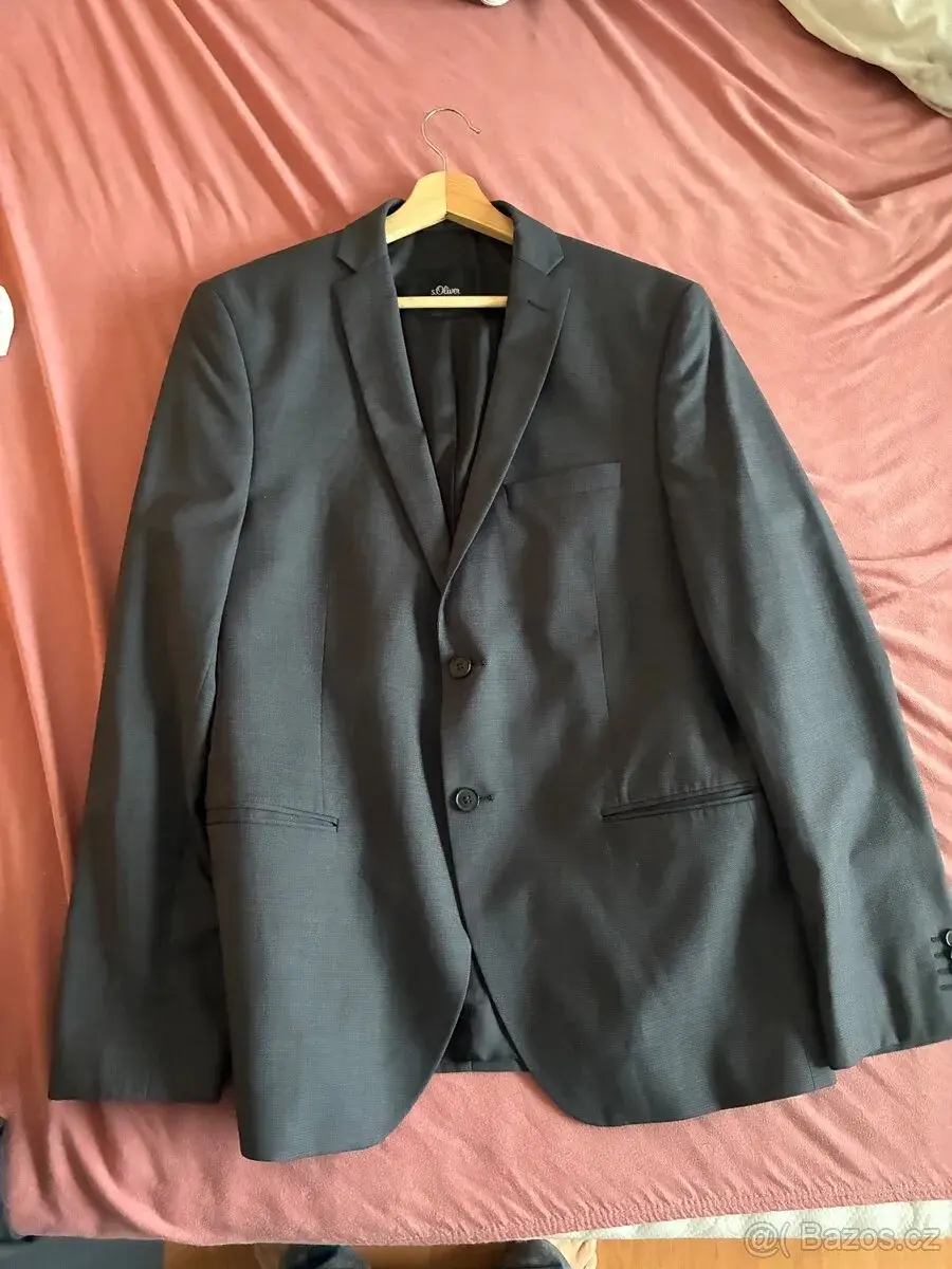 Pánský oblek s.Oliver BLACK LABEL COSIMO – vel. 52