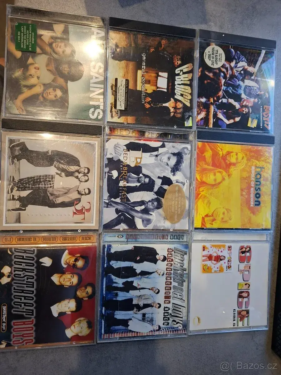 CD hudba, Backstreet boys, Spice Girls a jiné