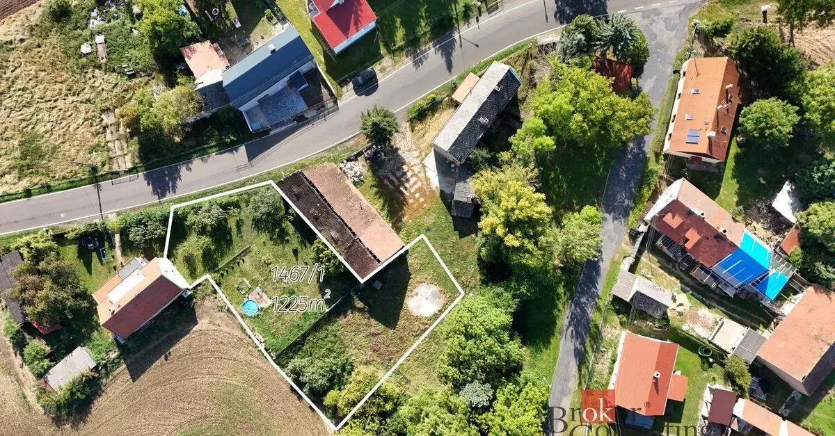 Prodej, pozemky/zahrada, 1225 m2, Němčany 3, 44101 Krásný Dv