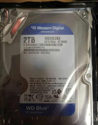 Western Digital Blue 2TB - nepouzity WD20EZBX SATA