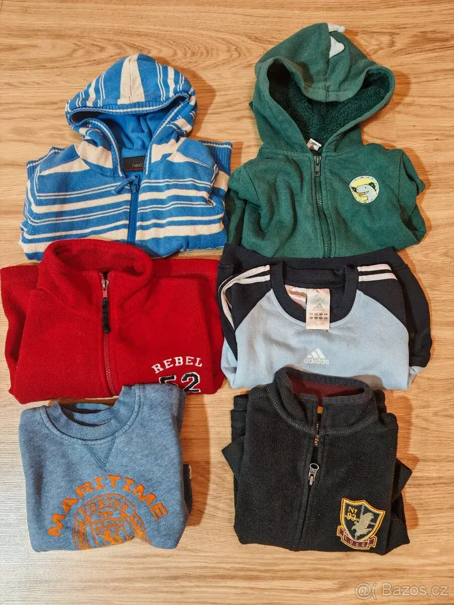 Mikina adidas, H&M, svetr next vel. 92, vel. 18 -24 měsíců