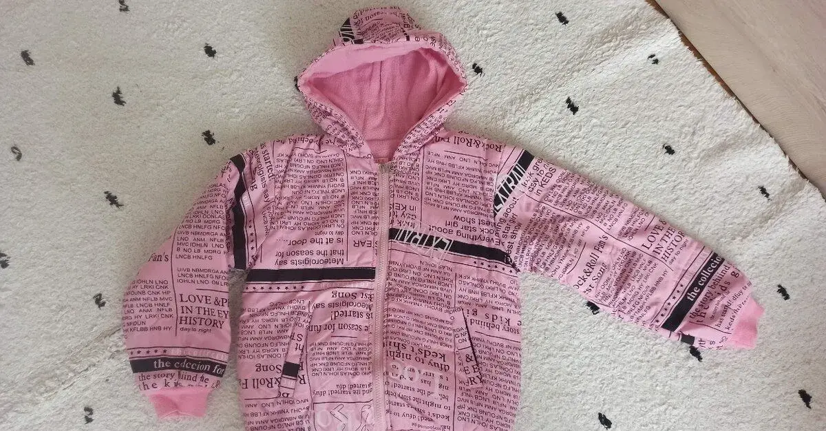 Dívčí přechodová bunda - vel.116/128 -podšitá fleece