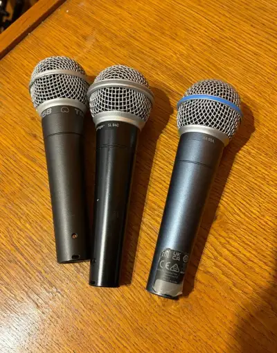 Mikrofony 3 ks Behringer BA 85A, SL 84C, Superlux TM58