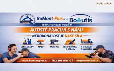 🔹 Údržba, opravy, úklid – BoMont‑Plus & BoAutis