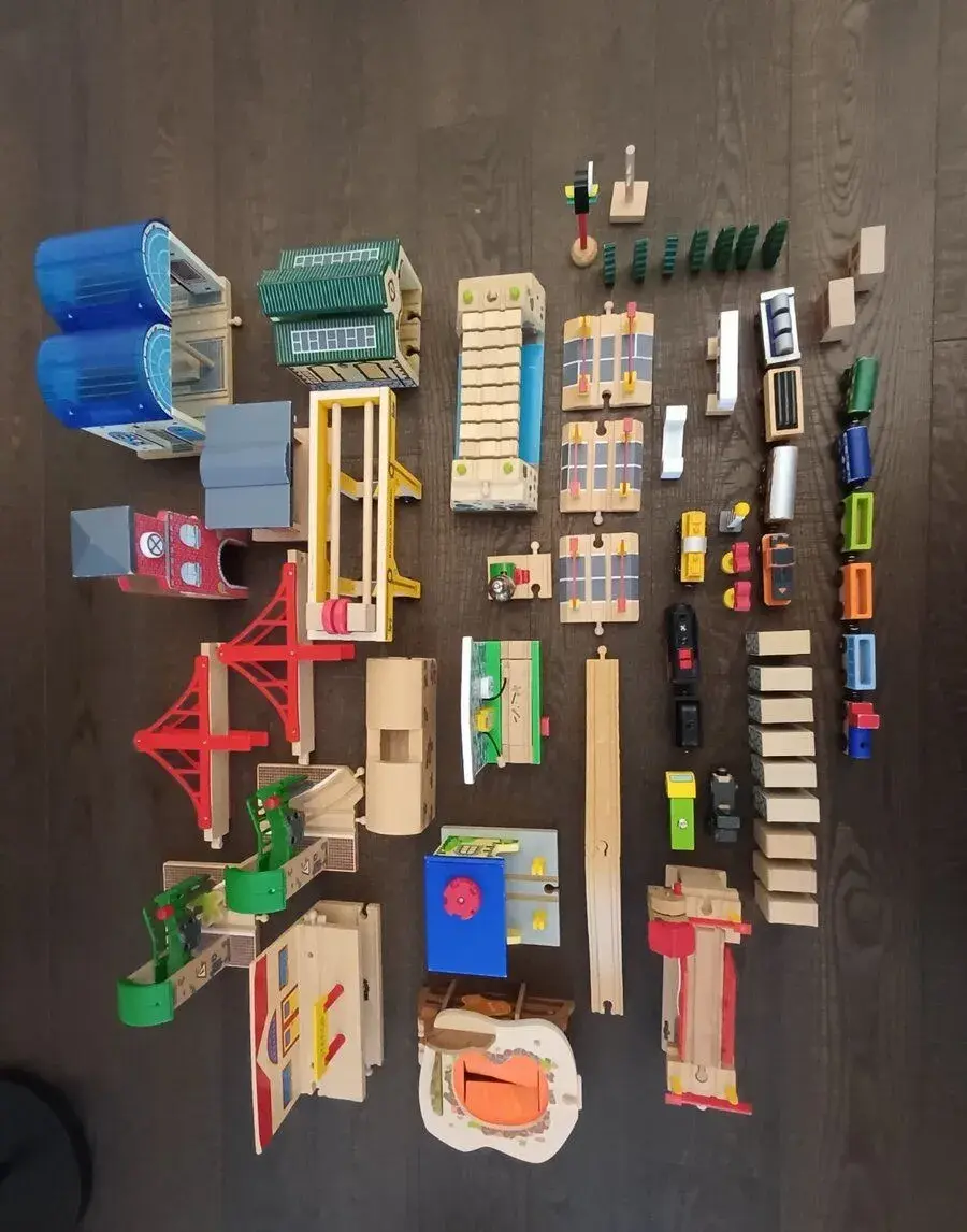 Vláčkodráha woody, brio, big jigs