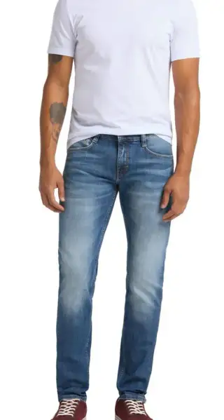 MUSTANG PÁNSKÉ STYLOVÉ KRÁSNÉ STREČOVÉ DENIM JEANS W 34 L32