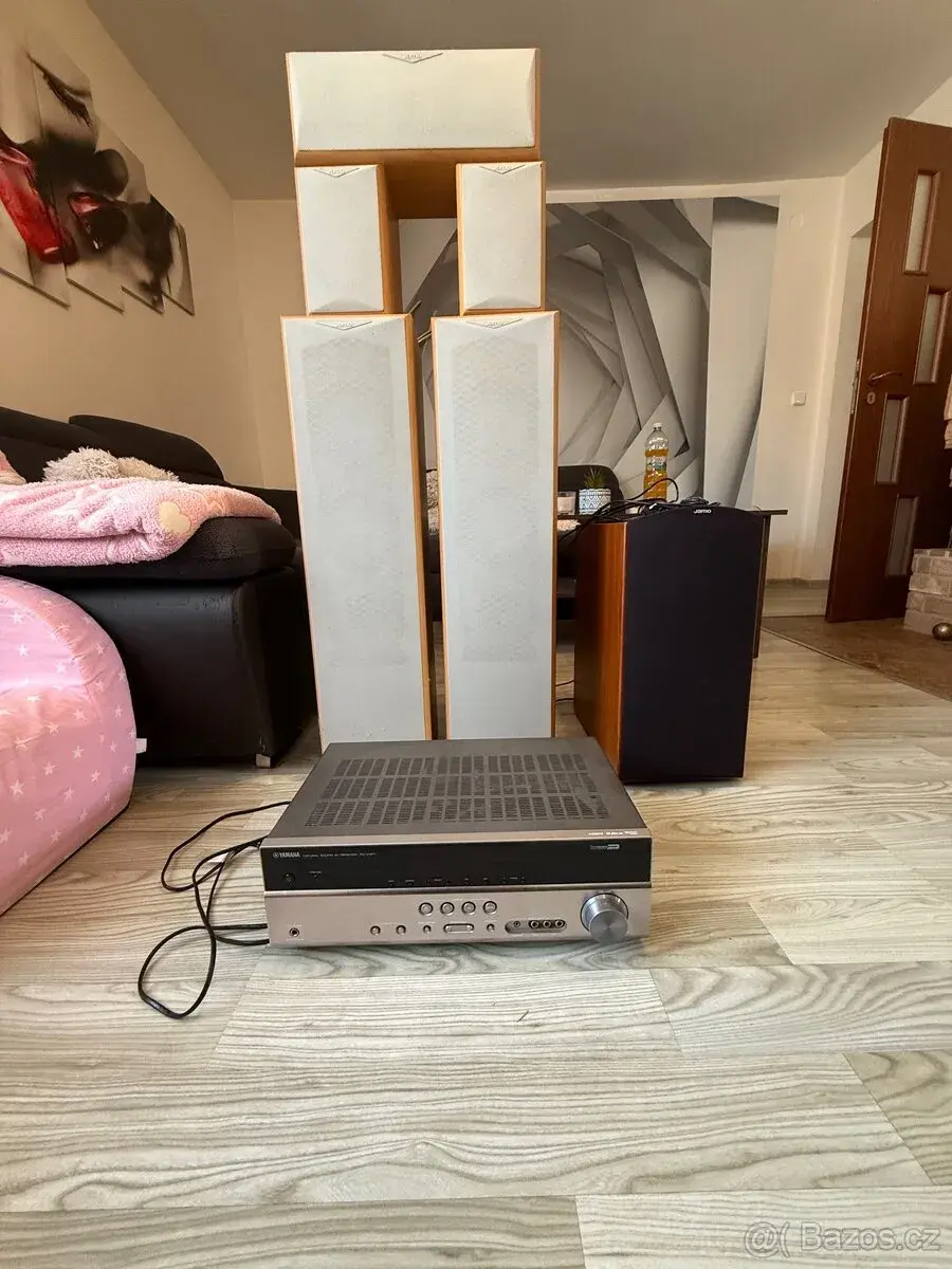 Domácí kino JAMO 5.1 + Yamaha RX-V371 + subwoofer