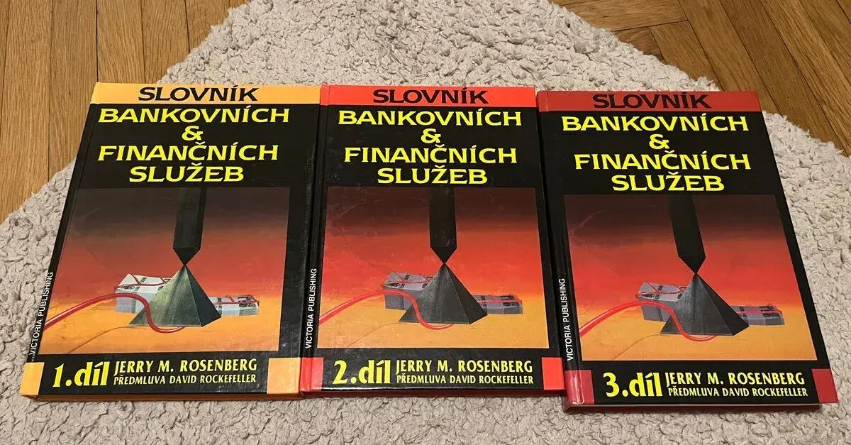 Kompletní tři díly Slovníku bankovních a finančních služeb