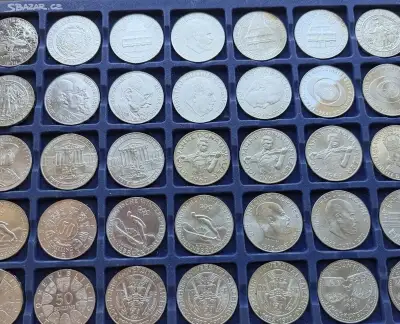 Stříbrné mince Rakousko 50 Schilling Stavy UNC