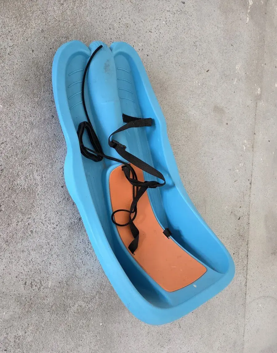Dětské plastové boby Plastkon Baby Rider s pásy a sedákem