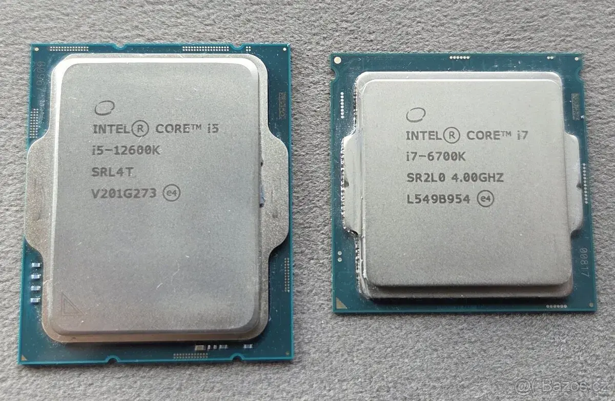 Procesor CPU Intel Core i7-6700K + i5-12600K