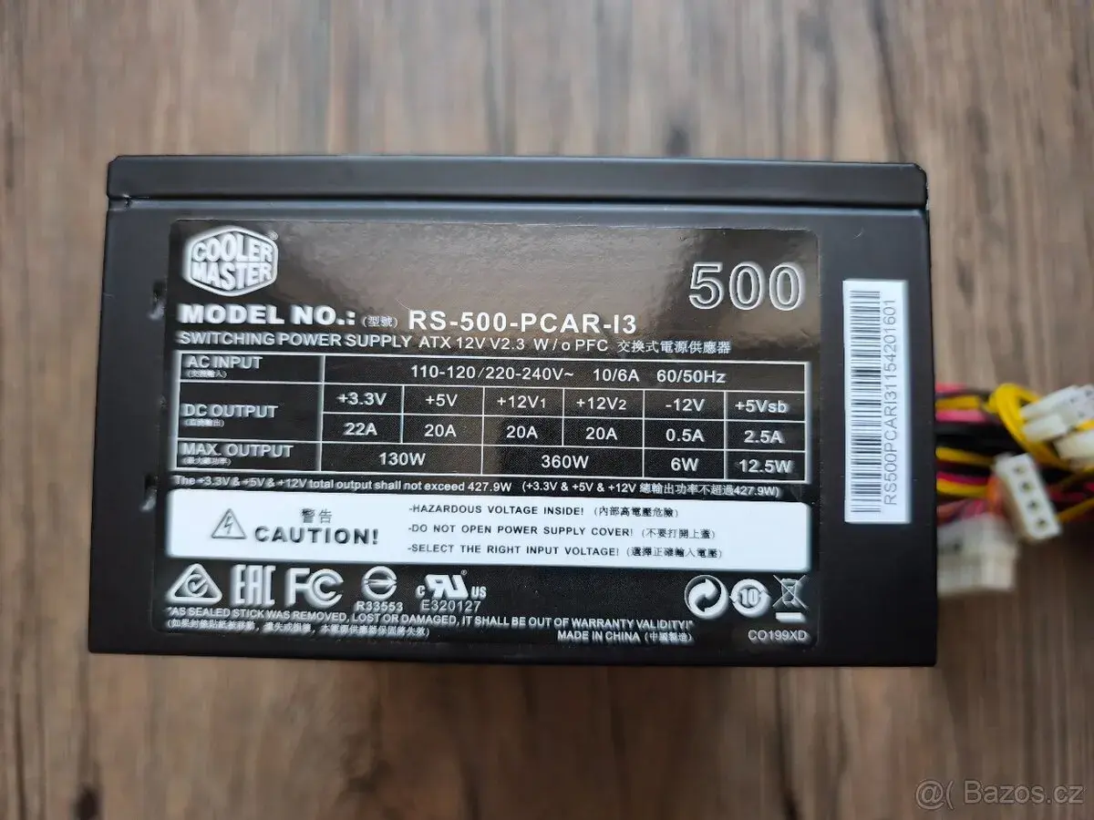 PC zdroj Cooler master 500w