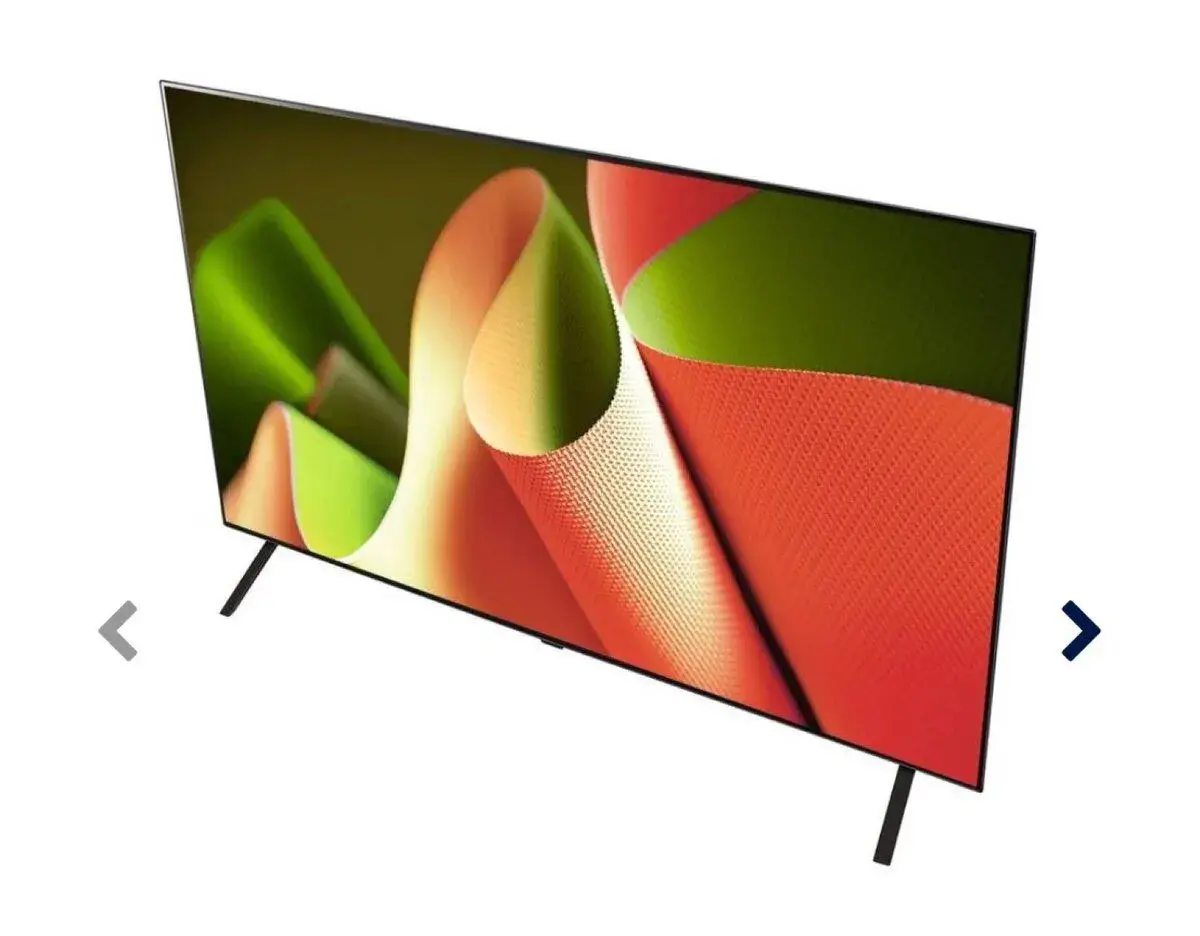 Televize LG OLED55B46LA, šířka obrazovky 139 cm.