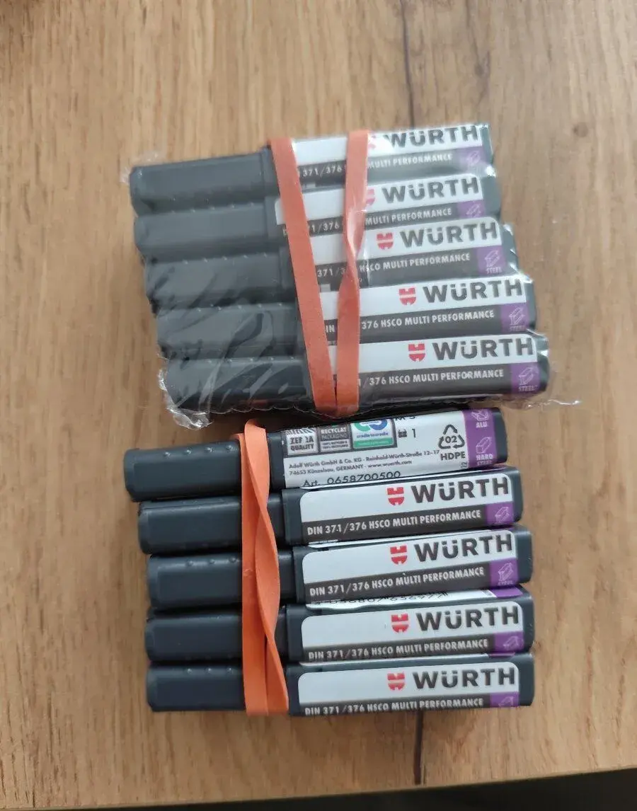 Nové strojní závitníky M5 WÜRTH ZEBRA HSCo Multi Performance