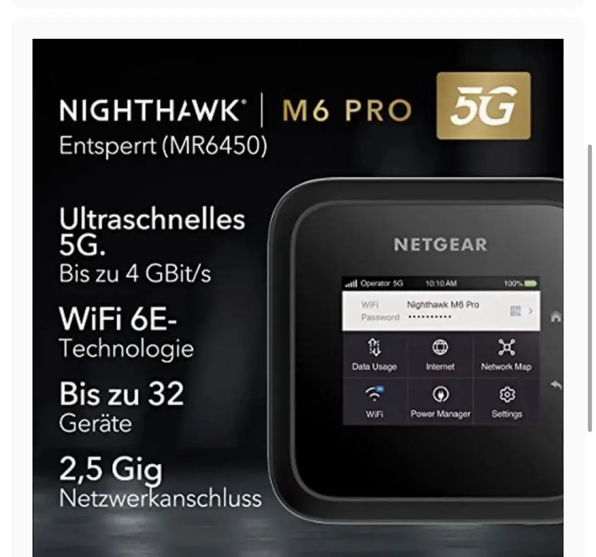 MR6450 - Nighthawk M6 Pro Mobile Router