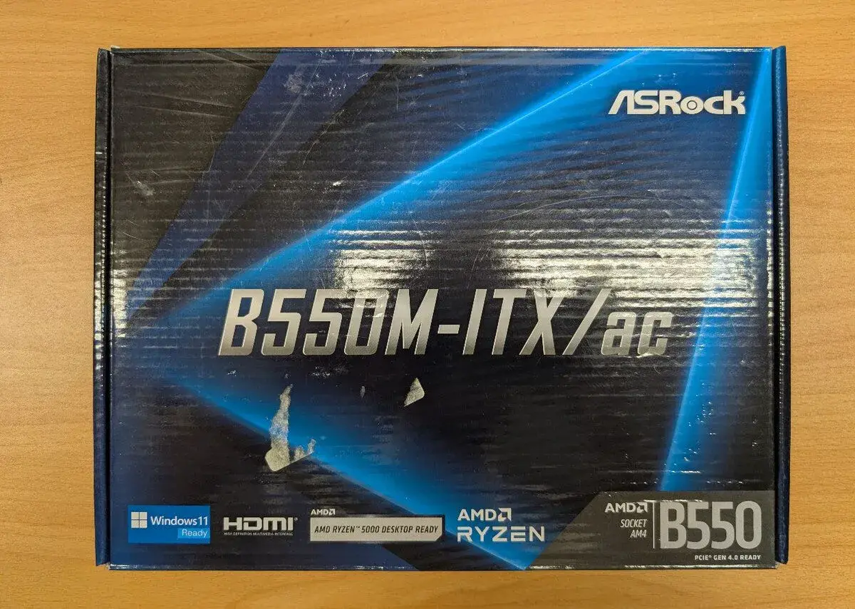 Základní deska ASRock B550M-ITX/ac (AM4, Mini-ITX, WiFi, BT)