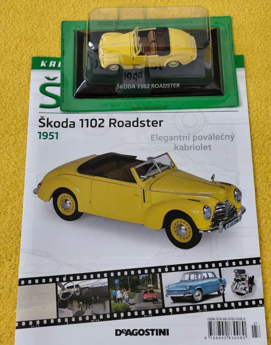 ŠKODA 1102 ROADSTER 1:43 DEAGOSTINI