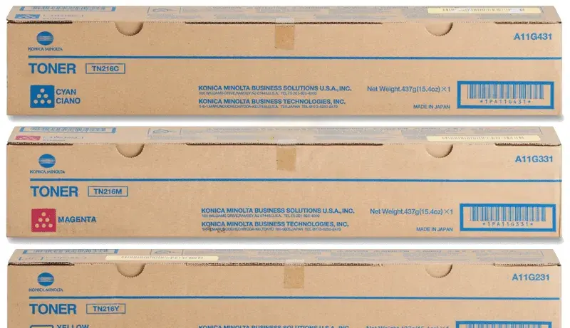 Konica Minolta TN216C,M,Y originálních tonerů