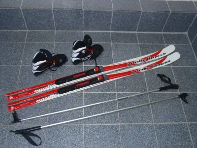 SET BĚŽKY FISCHER 120 CM+BOTY VEL.36,5+HŮLKY 105 CM