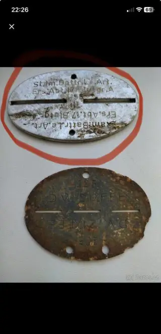 Německé Identifikační známky