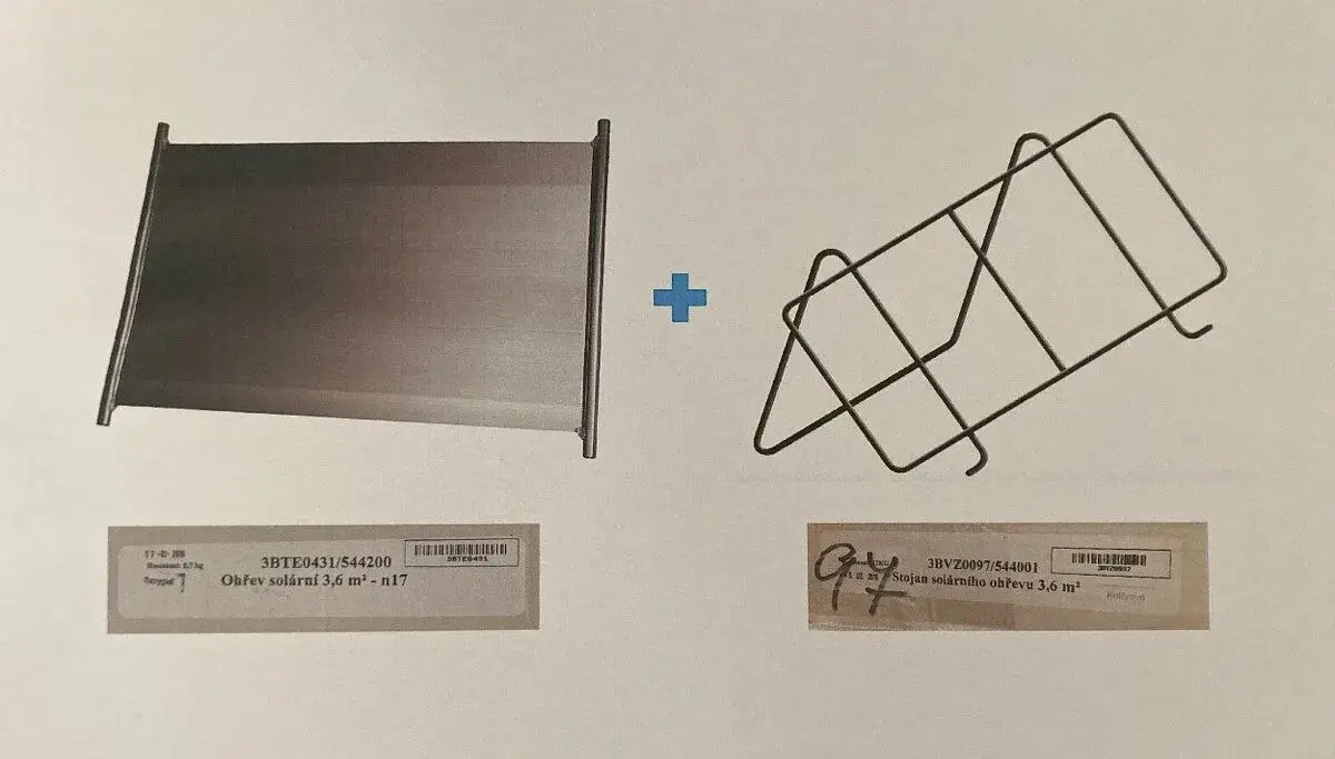 Solární ohřev + konstrukce + příslušenství