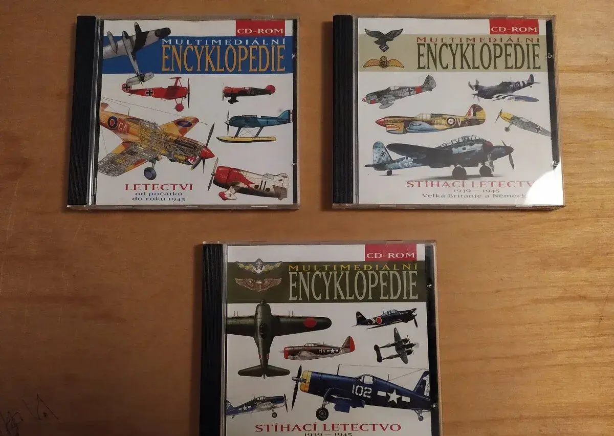 Multimediální encyklopedie letectví – 3× CD-ROM