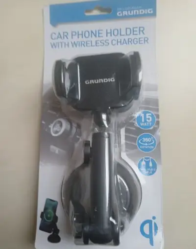 Držák na telefon s bezdrátovou nabíječkou Grundig