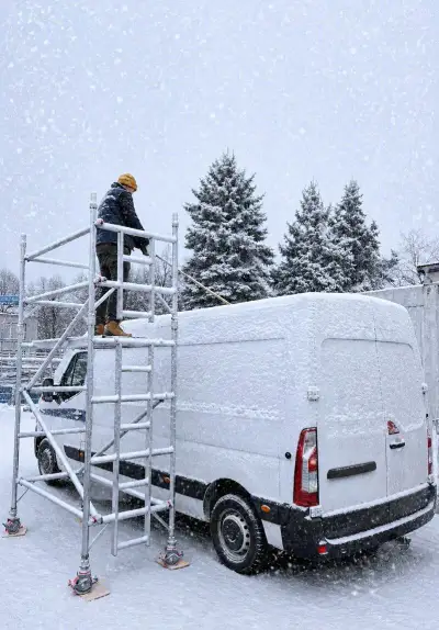 Pojízdné hliníkové lešení - pr. výška 4.2m