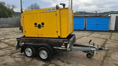60KVA Elektrocentrála na vozíku