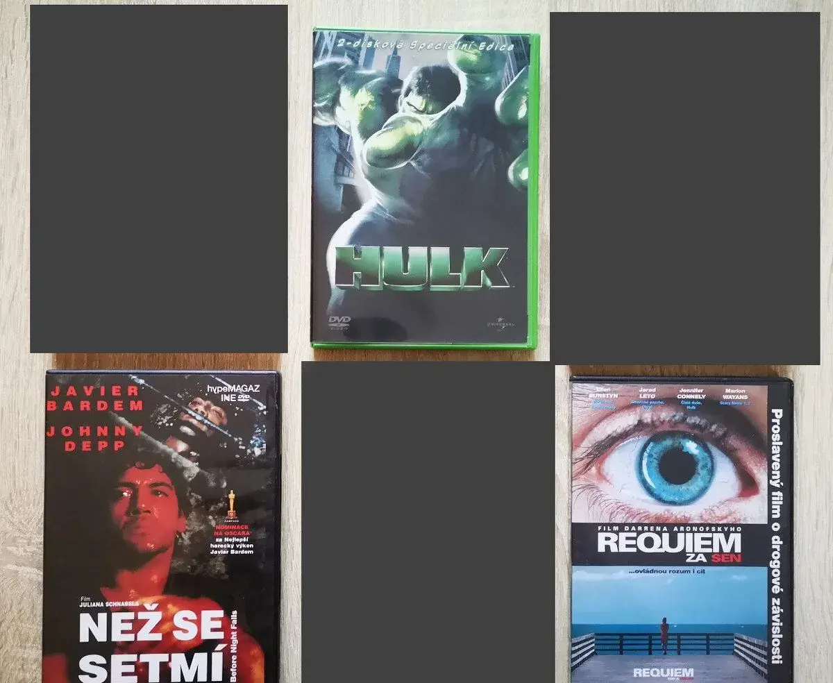 DVD Filmy - Marvel Hulk, Než se Setmí, Requiem za Sen