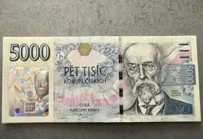 5000 Kč s přítiskem (výroční bankovka ČNB)