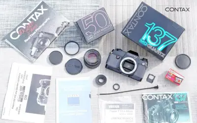 Kinofilm Contax 137 MD Quartz + Planar 50/1.4 T AEJ C/Y